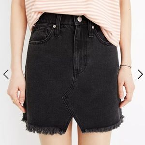 🆕Madewell Black Denim Frisco Mini Skirt